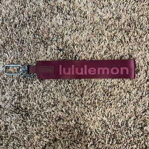 lululemon athletica Red and Silver Key Card Holder